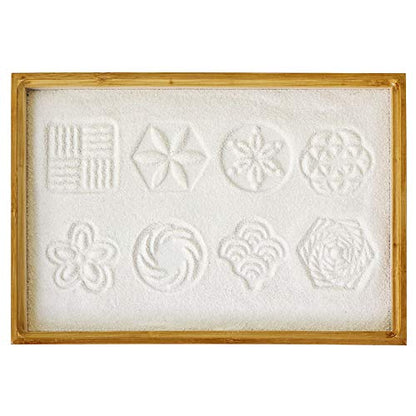 BangBangDa Zen Garden Stamps Rake Gifts - Patterns Sand Play Therapy Kit Meditation Tool Accessories Supplier Mini Office Tabletop Miniature Sandbox Father Mother Mon Dad Man Women Zen Gifts