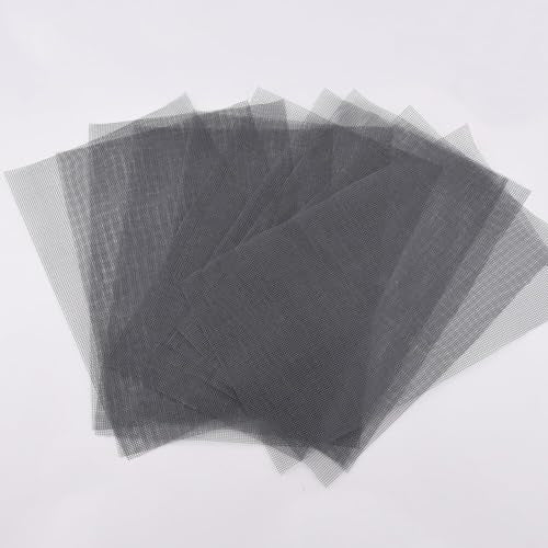 10 Pcs Flower Pot Hole Mesh Pad Plant Fine Mesh Screens Bonsai Bottom Planter Drainage Hole Grid Mat Preventing Soil Loss for Indoor Outdoor Potted Plants, Bonsai Succulents