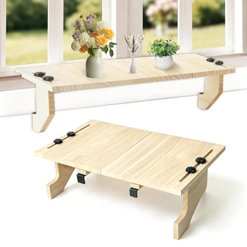 Windowsill Plant Shelf Stands for Indoor Plants, 21.65 x 11.81 x 6.3 Inches