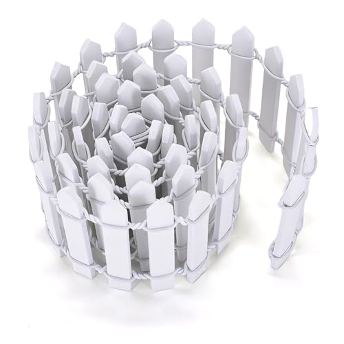 1:12 Miniature 35 Inches Picket Fence Village Fences Dollhouse