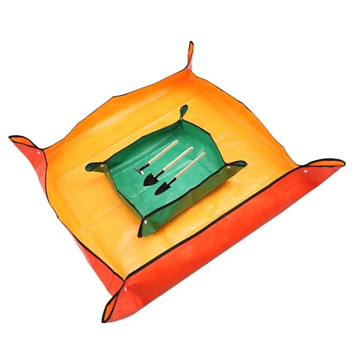 2-PCS Foldable Waterproof Plant Pot mat, Reusable Gardening mat, Suitable for Indoor Plants and Succulent Plant Transplantation.