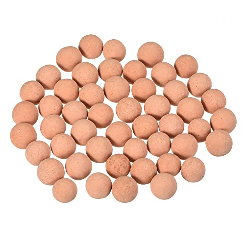 MECCANIXITY Clay Pebbles 7-8mm 0.22 lbs Pink Gardening Potted Balls for Hydroponic Growing, Vases Supplies, Bonsai Decor - color: Pink
