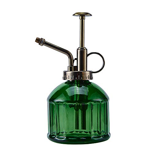 Glass Plant Mister Spray Bottle for Indoor, 6.7 oz - Ultra Fine Mist Green - color: Dark Green