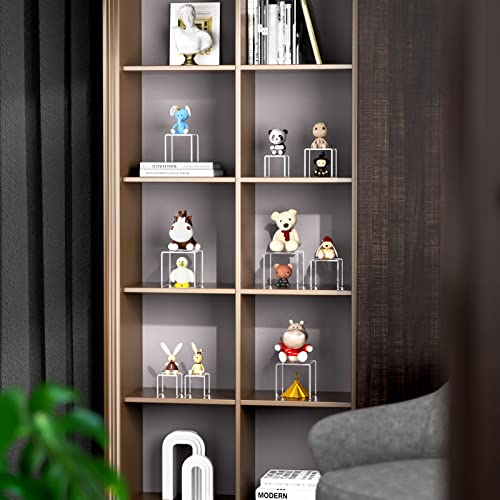 NIUBEE Acrylic Risers Display Stand 2 Set, Clear Display Risers Shelf,5x6x7 | Acrylic Risers Stand Shelves for Funko Pop Figures, Plastic Cupcake Stands for Candy Dessert Showcase Party Table Decorations - size: (5,6,7)" x 2Set