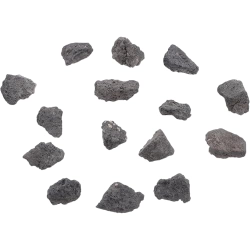TEHAUX Fish Tank Volcanic Rocks Natural Porous Volcanic Stone 200g Pack 2-4cm Aquarium Decoration Plant Planter Landscaping