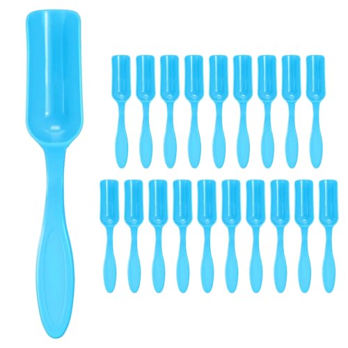 M METERXITY 20-Pack Mini Gardening Shovel Spoons, Plastic Garden Soil Scoops for Cultivation Digging Transplanting/Flower Planting/Plant Succulent, Colorful Small Gardening Tools [Blue] - color: Blue