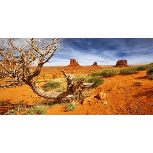 AWERT 72x16 in Terrarium Backdrop Orange Desert Reptile Habitat Background | Canyon Deadwood Rocky Desert Polyester Terrarium Background - size: 72x16in/180x40cm