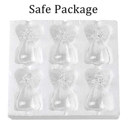 Sziqiqi Glass Guardian Angel Hanging Bud Vase, Plant Containers, 8Pcs - size: 8pcs