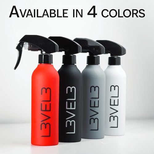 L3 Level 3 Rubberized Spray Bottle Precise Action Mist Bottle - color: Red