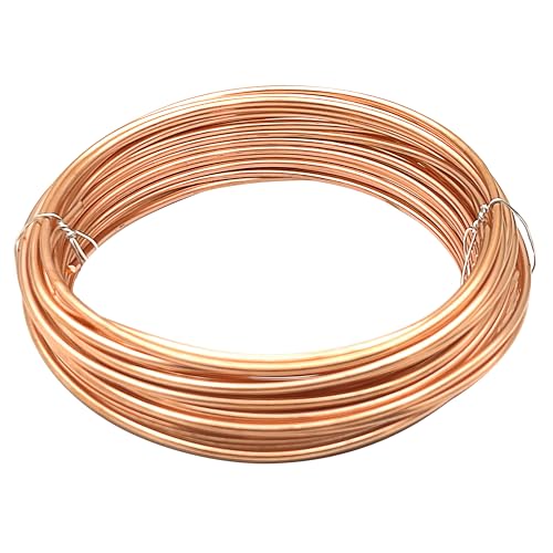 10GA Copper Wire for Jewelry Making, Electroculture Gardening (Dia 2.6MM, 34Ft), Dead Soft 1 LB Spool Jewelry Wire for Beading, - size: 10GA