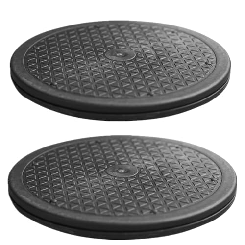 2 Pack 12 Inch Heavy Duty Rotating Stand, 360°Rotation Lazy Susan with Steel Ball Bearings for Model Base Rotating Plants Crafts Stand Monitor TV Stereos Sculpture