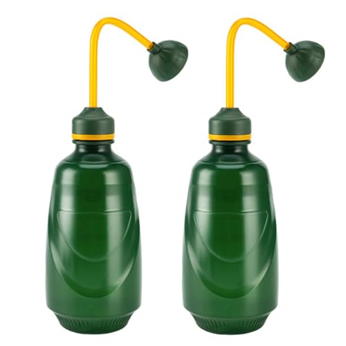 2Pack Watering Can for Seedlings,15oz/450ml(Green) | Small Watering Can For House Plant Garden Flower - color: Green 2 Pack