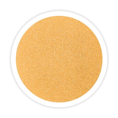 Saffron Unity Sand, 1 LB (16 oz), Yellow-Orange Colored Sand for Weddings, Vase Filler, Home Décor, Crafts, Terrariums, and More - color: Saffron, size: 1 LB (16 oz)