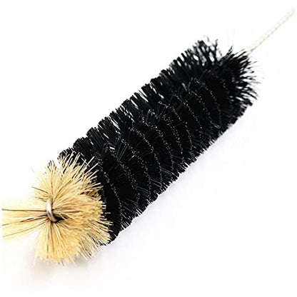 Long Bottle Brush, 17 in Bendable Cleaner Brushes for Cleaning Neck Beer Bottles, Wine, Baby Bottles, Water Bottles, Tumblers, Flask, Bird Feeder, Vase, Pipes and Brewing Supplies Black/1Pack - color: Black/1pcs