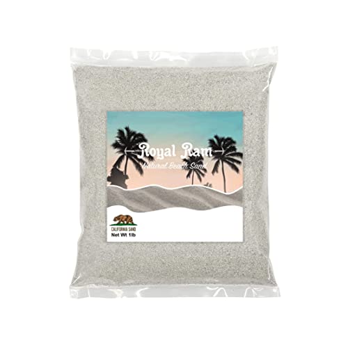 Royal Ram 1 Pound Natural California Sand - for Interior Decor, Vase Filler, Sand Crafts, Aquariums, Terrariums, Gardening & More - color: California Sand (1lb)