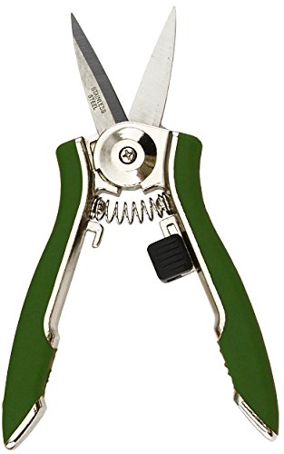 Dramm ColorPoint Stainless Steel Compact Garden Pruning Shears, Hand Pruner, Garden Clippers, with Heavy Duty Blade and Easy grip Handle, Green - color: Green