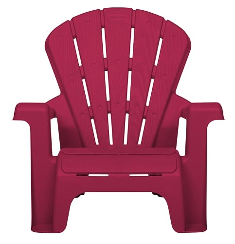 Little Tikes Kids Garden Chair 4 Pack in Red, Outdoor Toddler Activity Adirondack Chairs for Picnic, Garden, Patio, Backyard & Beach, Outdoor Chair Set - size: 4 Pack
