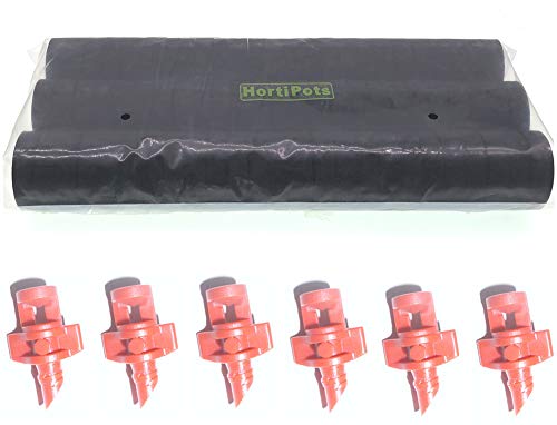 HORTIPOTS Cloning Collars Neoprene Inserts, Green, 75 Pack, Black 1/2 inch High - color: Black-1/2 Inch High