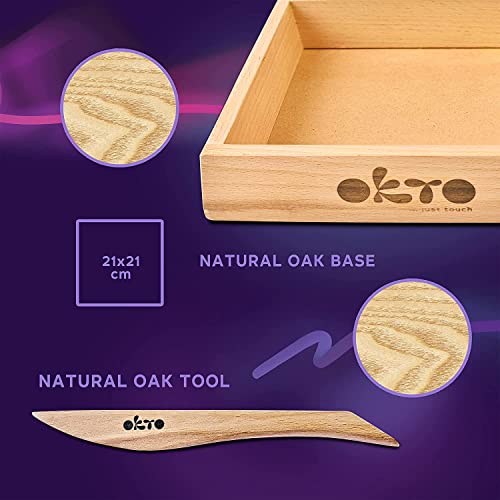 OKTO Art Kit Passion | Succulents Art Set 3D for Home Wall Decor | Craft Kits for Adults and Teen | Craft Box with Modeling Clay for Succulents Fun Stuff Hobbies Kits Succulent DIY Kits