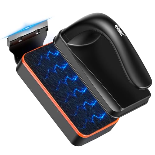 hygger Magnetic Aquarium Fish Tank Glass Cleaner,Detachable Dual-Blades Brush Tool with Floating Scrubber, Double Side Magnetic Scraper for 0-0.25 Inch Thick Glass Aquariums Tank (S) | Fish tank accessories - size: S