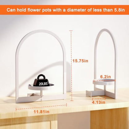 Flenpptly Wall Plant Holder, Wall Planter for Indoor Plants, 3 Pack White - size: 3 Pack-White
