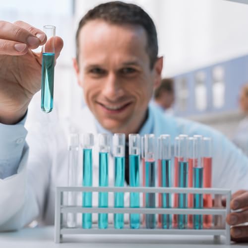 Thyle 100pcs Glass Test Tubes Bulk with Cork Clear Stoppers, 15x100mm/13ml - size: 15x100mm/13ml
