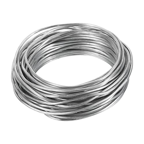 PATIKIL 2.5mm Bonsai Training Wire, Floral Wire Stems Anodized Aluminum Tree Wire 32.8 Feet Total for Gardening Branch Fixing, Silver Tone - color: Silver Tone, size: 2.5 mm x 10 m