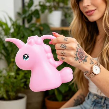 XXXFLOWER Small Watering Can for Indoor Plants 1/4 Gallon 1L Pink - size: Pink