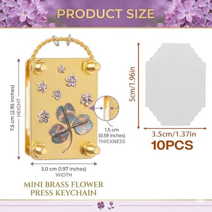SMORBRID Micro Flower Press Plants Art & Crafts Metal Flowers Pressing, Microwave Flower Press, DIY Pressed Plant Preservation Kit Art for Arts and Crafts Lovers Gifts (Leaf) - color: Leaf
