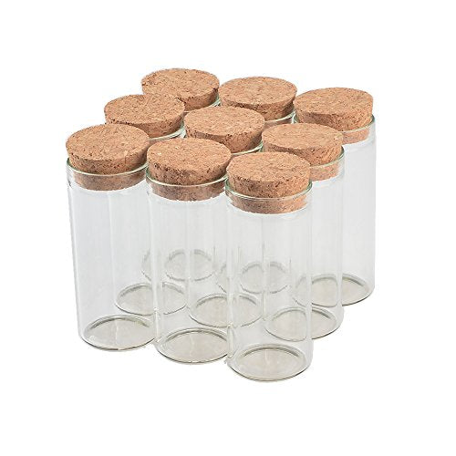 30x70mm 30ml Glass Vials Jars Test Tube with Cork Stopper Empty Glass Transparent Clear Bottles 12pcs (12, 30ml-30x70mm) - size: 30ml-30x70mm