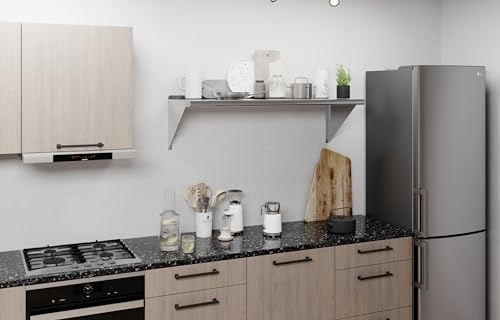 AmGood 18 in. x 48 in. Stainless Steel Wall Mount Shelf - NSF Certified, Commercial Grade, 18-Gauge - Holds up to 385 lbs - with Backsplash & Bullnose Edge for Kitchen, Restaurant, Garage - size: 18 in. x 48 in.