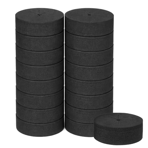15 Pack Cloning Collars Inserts, Hydroponics Systems Cloning Sponge DIY Cloner & Clone Machines Garden Plant Clonin G Accessories Fits 2 Inch Net Cups (Black)