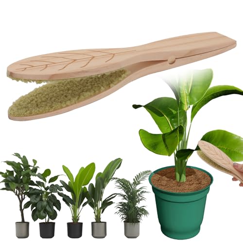 Handheld Leaf Cleaning Brush - Efficient Dust Removal Tool for Indoor and Outdoor Plants, Portable and Ergonomic Design