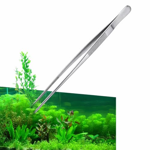 18.9 Inch Extra Long Aquarium Tweezers, 1 Pc, Stainless Steel