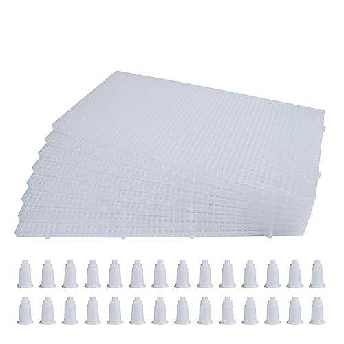 ALEGI Plastic Grid Divider Tray Egg Crate Louvre Aquarium Fish Tank 8 Pcs - size: 8pcs