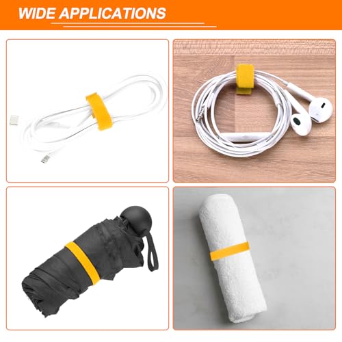 HARFINGTON 2pcs Garden Plant Tape 33ft 25/64" Reusable Garden Plant Ties Strap Nylon Plant Twist Tie for Plant Gardening Home Office, Yellow - color: Yellow, size: 33ft x 25/64"