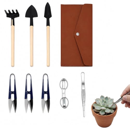 7 PCS Succulent Gardening Tool Set with Repotting Mat, Plant Care Kit