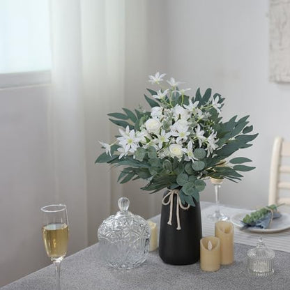 120 Pcs 4 Kinds Mixed Artificial Greenery Stems for Vase Decor(Green)