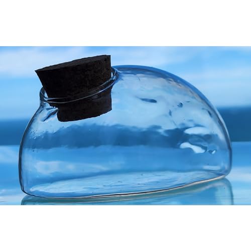 Silver Circle Products Unique Gardener: Glass Terrarium - Mouse with Cork Lid - Gardening Planter, Glass, for Succulents, Herbs, Plants, Flowers & More - style: Single