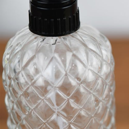 Glass Handheld Spray Bottle - 12oz Refillable Bottle - color: Clear