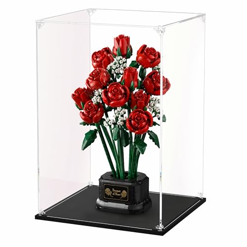 Clear Acrylic Display Case, Easy Assembly Showcase Boxes(8x8x12inch) | dofopo Dust Protection Case for Action Figures and Dolls, Alternative Glass Box for Collectibles Commemorative Gifts - size: 8.66x8.66x12.59inch, 22x22x32 cm