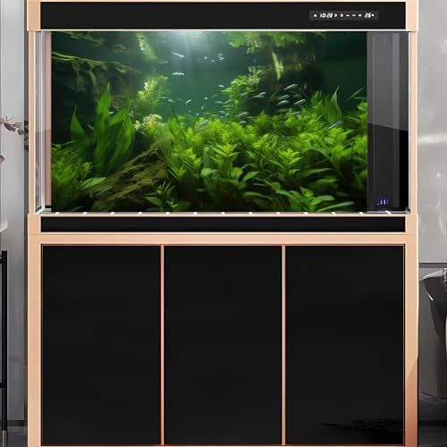 2 Packs Underwater Aquarium Background Lush Green Aquatic Plants Fish Tank Background Undersea Stone with Moss Tropical Reptile Tank Backgrounds Under The Sea World Aquarium Backgrounds 36x20in - color: Dark Green, size: 36(W)x20(H)in