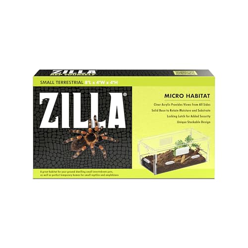Zilla Micro Habitat Terrarium, Isopod Enclosure, Small - size: Small, style: Terrestrial