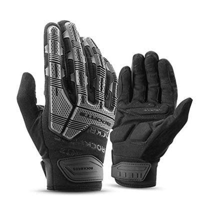 ROCKBROS Mountain Bike Gloves Dirt Bike Motorcycle Cycling with 6MM Gel Pad - size: US XL = Asian XXL