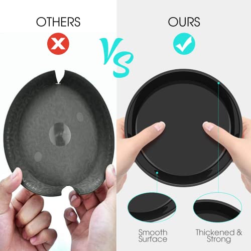 6 Pack Plant Saucer 12 14 16 18 20 22 Inch Plastic Plant Tray, Sturdy and Durable Flower Pot Container Accessories Plant Pot Saucers for Indoor and Outdoor (16 Inch, Black) - size: 16 Inch