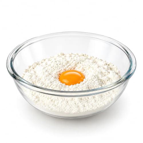 Large Glass Bowls with Lid,Thickened Clear Glass Salad Cooking Bowls