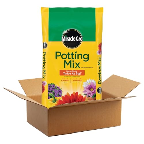 Miracle-Gro Potting Soil Mix for Plants, Flowers, Vegetables, and Shrubs, 2 Cu. Ft.. - Growing Plant Mixture with Nutrients and Minerals - Gardening Accessories for Indoor and Outdoor Planting - size: 2 cu. ft. Boxed