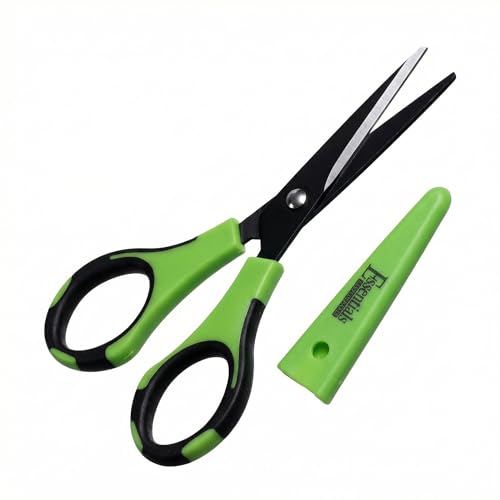 Trimming Scissors 5 Inch Sharp Non-Stick Blades Comfort Grip with Sheath