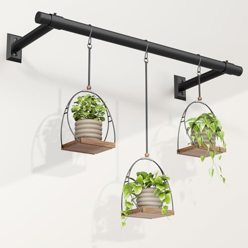 Plant Hanging Rod, 32 Inch Window Plant Hanger for Indoor Plants - size: 32 Inch