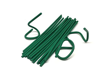Set of 40 Plant Twist Tie - Flexible Green Rubber Coated Garden Training Wire (40)